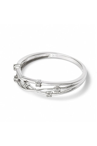 Anillo Joli Constellation - Oro blanco y diamantes