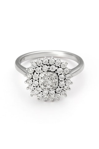 Anillo Brillance Eternelle - Oro blanco y diamantes