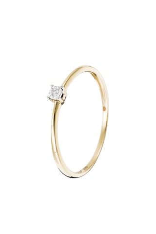Bague Petit Solitaire - Or jaune et diamant