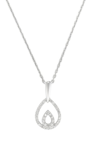 Colgante Shiloh - Oro blanco y diamantes