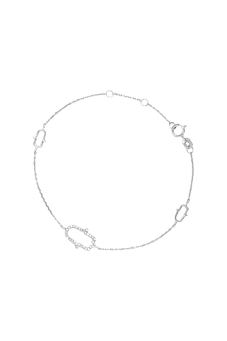 Bracelet Main - Oro blanco y diamantes