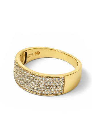 Bague Allée Princière - Or jaune et diamants