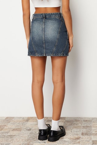 Minijupe en jean - Bleu