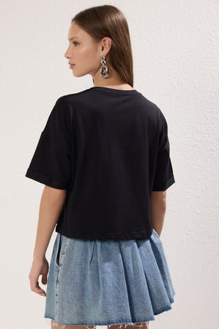 T-shirt - Noir et bleu