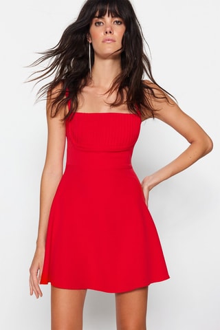 Robe trapèze - Rouge