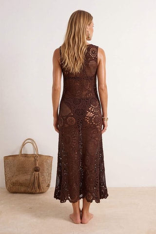 Robe de plage - Marron foncé