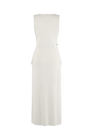 Top et jupe droite - Blanc