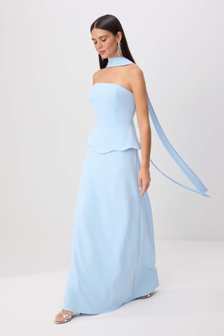 Robe bustier - Bleu clair