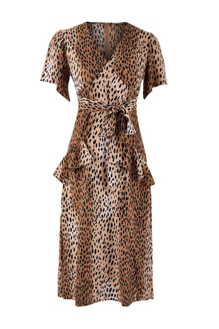 Robe midi - Marron