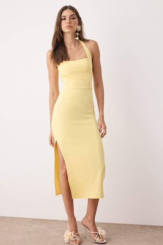 Robe fourreau - Jaune clair