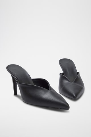 Mules à talons - Noir