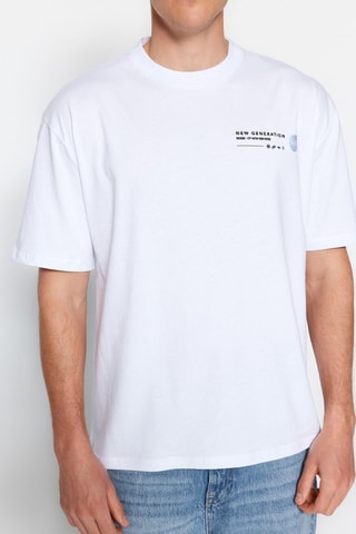 T-shirt oversize - Blanc