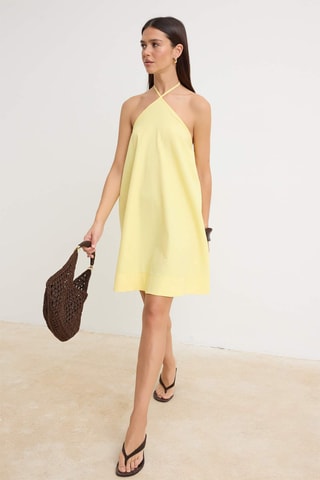Robe trapèze - Jaune clair