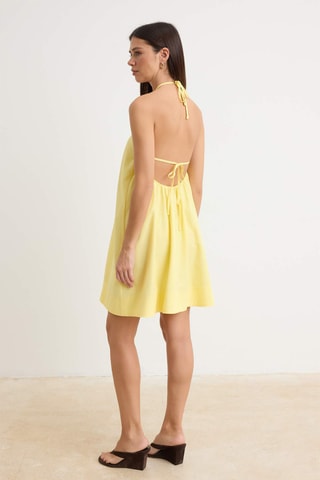 Robe trapèze - Jaune clair
