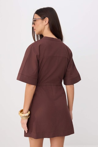 Robe droite - Marron