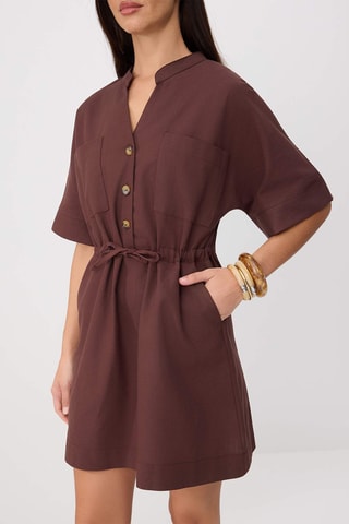 Robe droite - Marron