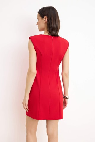Robe fourreau - Rouge