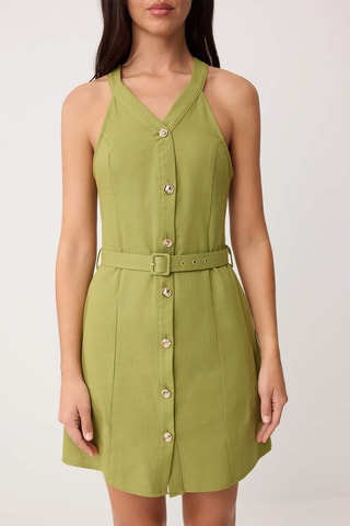 Robe chemise - Vert