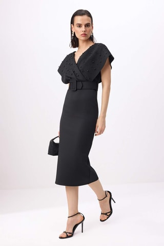 Vestido direito - Preto
