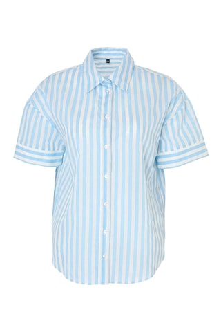 Chemisier oversize de plage - Bleu