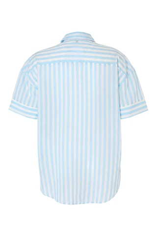 Chemisier oversize de plage - Bleu