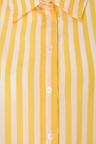 Chemisier oversize de plage - Jaune