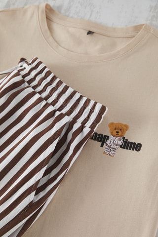 Pyjama - Beige et marron
