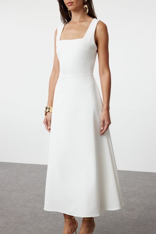 Robe midi - Blanc