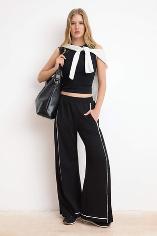 Pantalon wide legs - Noir