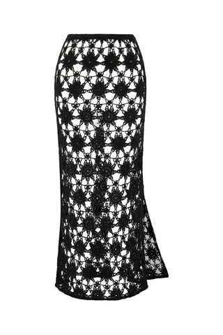 Jupe de plage taille haute - Noir