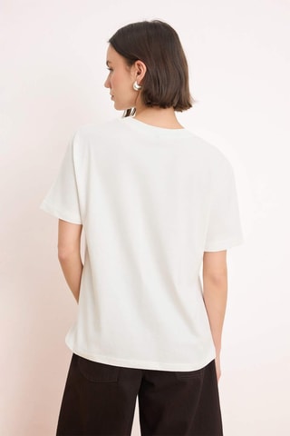 T-shirt oversize - Écru