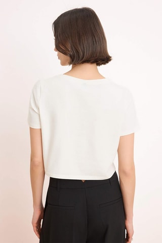 T-shirt regular - Écru