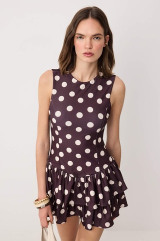 Robe patineuse - Marron