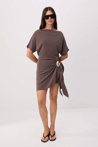 Robe patineuse - Marron clair