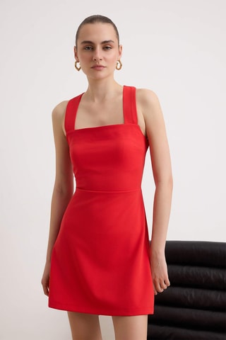 Robe droite - Rouge