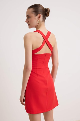 Robe droite - Rouge