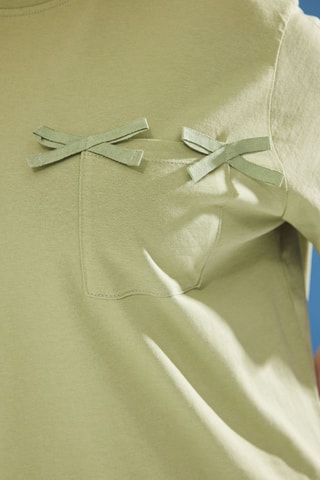 T-shirt oversize - Caqui - Verde