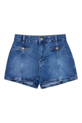 Short en jean - Bleu