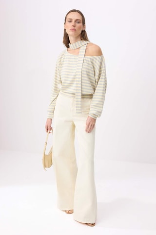 Blouse - Jaune et gris