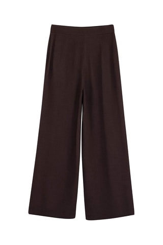 Pantalon barrel en lin - Marron foncé