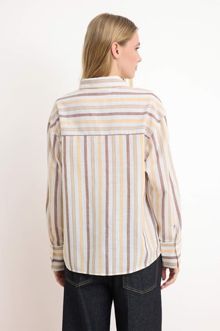 Chemisier oversize - Bleu, jaune et rouge