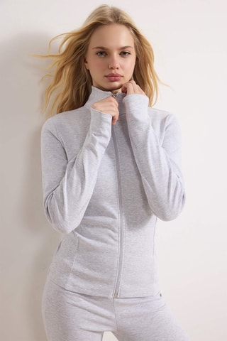 Veste et pantalon taille haute - Gris