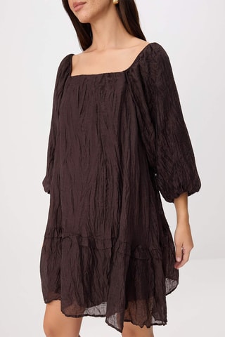 Robe trapèze - Marron