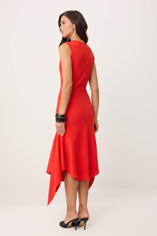 Robe midi - Rouge