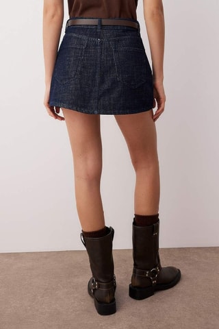 Jupe-short en jean - Bleu