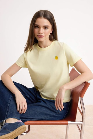 T-shirt regular - Jaune