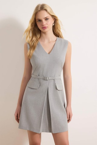 Robe trapèze - Gris