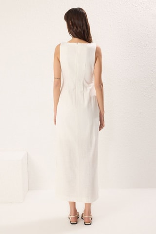 Robe midi - Blanc