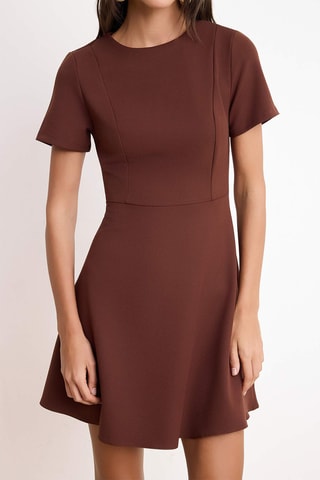Robe patineuse - Marron