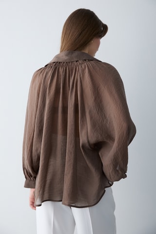 Chemisier slim - Marron